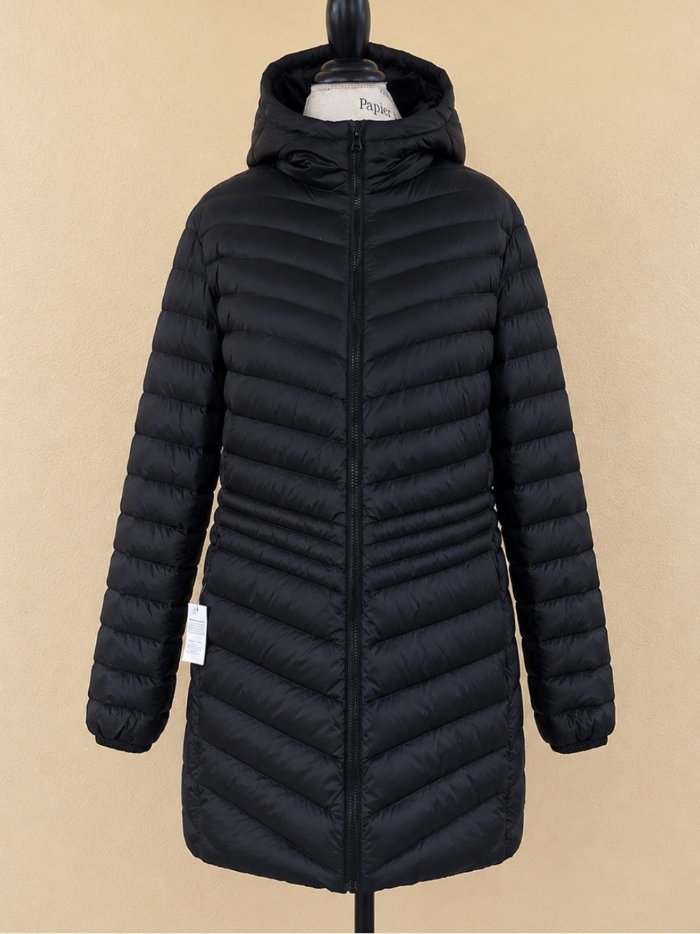 Lands’ End HyperDRY Hooded Down Puffer Coat Black Size 2X New With Tags! - Picture 4 of 10